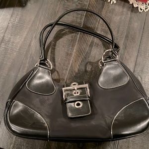 Authentic Prada Dino leather purse with buckle